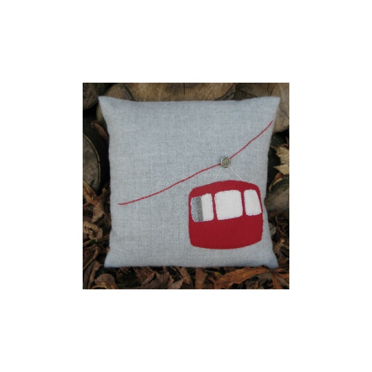 Cable car alpaca cushion 